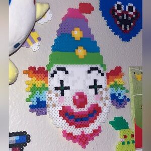Clown Perler Wall Art Handmade